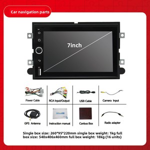 Autoradio GPS avec écran tactile <span class=keywords><strong>de</strong></span> 7 pouces, navigation Android, lecteur stéréo pour Ford F150 Explorer Expedition Mustang - Product Image 6