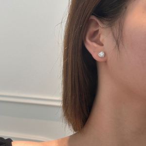Dylam High Top Jewelry Classic Design Infinity Love Eternity S925 <b>Silver</b> D Color VVS1 Moissanite Heart Shape <b>Stud</b> Earrings - Product Image 6