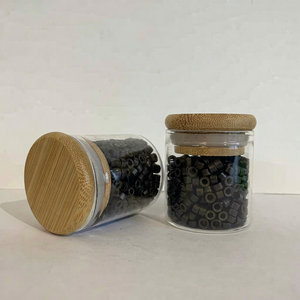5000 pièces de micro-anneaux en acier inoxydable de 3,5 mm, 4,0 mm, 4,5 mm pour extensions de cheveux brésiliens Remy Jerry Curl et outils - Product Image 1