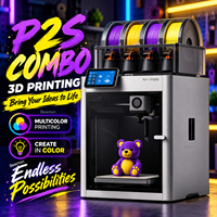 Printer 3D Multi Warna Kecepatan Tinggi P2S Combo dengan AMS untuk Peternakan Cetak dan Produksi Massal