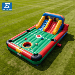 Un château gonflable géant inspiré d'une table de billard, un château gonflable de billard pour le divertissement et le jeu - Product Image 3