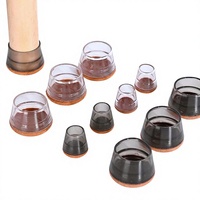 Petit couvre-pieds en silicone pour meubles Housse de protection en silicone pour meubles Capuchon de chaise Protecteur de jambes en silicone