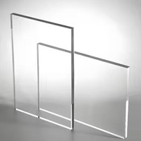 Plaque acrylique coulée haute transparence, panneau en PMMA transparent pour enseignes LED et décoration intérieure