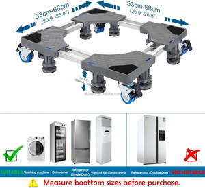 Base Ajustable para Lavadora, Base para Refrigerador, Base Móvil para Lavadora con Ruedas para una Fácil Limpieza - Product Image 2
