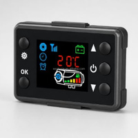 Interruptor Universal OkyRie para Calefacción de Aire, LCD, 1KW 8KW, Control Remoto Bluetooth para Camiones, Autocaravanas y Campers