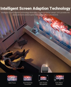 Proyector de Video Inteligente Android 13 con WiFi, BT 4K, Certificación Oficial de <span class=keywords><strong>Netflix</strong></span>, Enfoque Automático, Keystone, Cine en Casa, 1080P, Proyector para Exteriores - Product Image 3