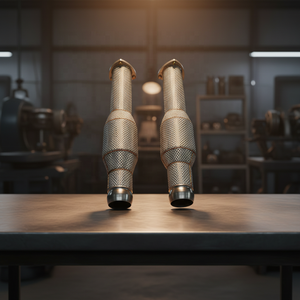 Collecteur d'échappement CSZ Racing pour <span class=keywords><strong>Aston</strong></span> <span class=keywords><strong>Martin</strong></span> Vantage 6.0L V12, tuyau droit avec bouclier thermique - Product Image 1