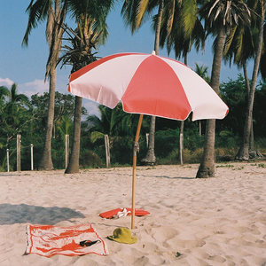 Comercial al aire libre viaje 1,8 m personalizado portátil plegable sol poste <span class=keywords><strong>de</strong></span> madera Boho resistente Patio piscina playa sombrilla con ancla <span class=keywords><strong>de</strong></span> arena - Product Image 2