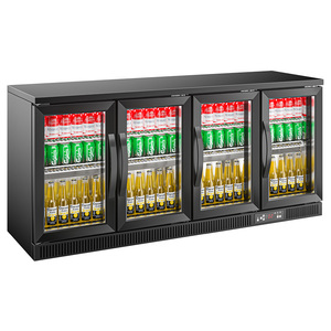 4 Glassdoor Beer Cooler Refriger <strong>Drink</strong> Freezer <strong>Display</strong> Undercounter Fridge Back Bar Under <strong>Counter</strong> Beverage Refrigerator Showcase - Product Image 5