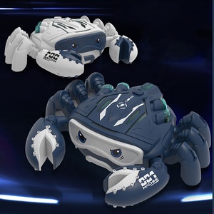 Hiqh Chất Lượng Bé Chơi Pin Hoạt Động Ánh Sáng Âm Thanh Nhựa Đi Bộ Động Vật Phun Điện Cua Đồ Chơi Cho Trẻ Em - Product Image 2