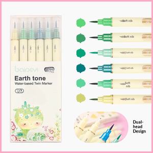 Marqueur <span class=keywords><strong>pinceau</strong></span> double embout style chinois, 30 couleurs, à base d'eau, pour étudiants, idéal pour l'outillage et le dessin, la peinture à l'aquarelle - Product Image 2