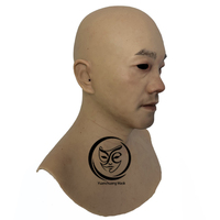Masques de tête en silicone réalistes fabriqués à la main en usine, masques masculins réalistes pour le visage entier, accessoires de cosplay, fête, Halloween, film, couvre-chef