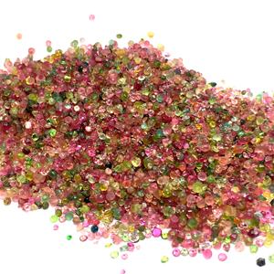 Turmalina Natural Multicolor, Gema Suelta, Cabujón Facetado, Formas Mixtas, 1-6mm, Sin Orificio - Product Image 5