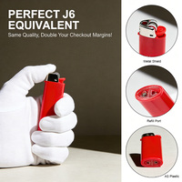 Briquet à silex classique équivalent J6, certifié EN13869 ISO9994 CE, norme de sécurité, pour exportation B2B en gros, à gaz butane, en plastique, pour cigarettes