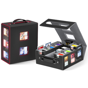 7-in-1 TCGゲームカードデッキボックス、MTG、コマンダー、遊戯王カード対応、窓付きカード収納ボックス - Product Image 1