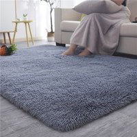 Tapis de salon moderne en laine/soie, fabriqué à la machine, à poils longs, résistant aux taches, vente en gros