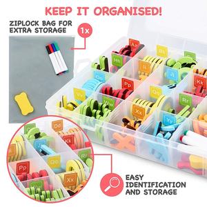 مصنع تصميم مخصص الابداعي المغناطيسي والحروف الأبجدية 26 حرف إنجليزي لعبة التعليمية الثلاجة المغناطيسي - Product Image 5