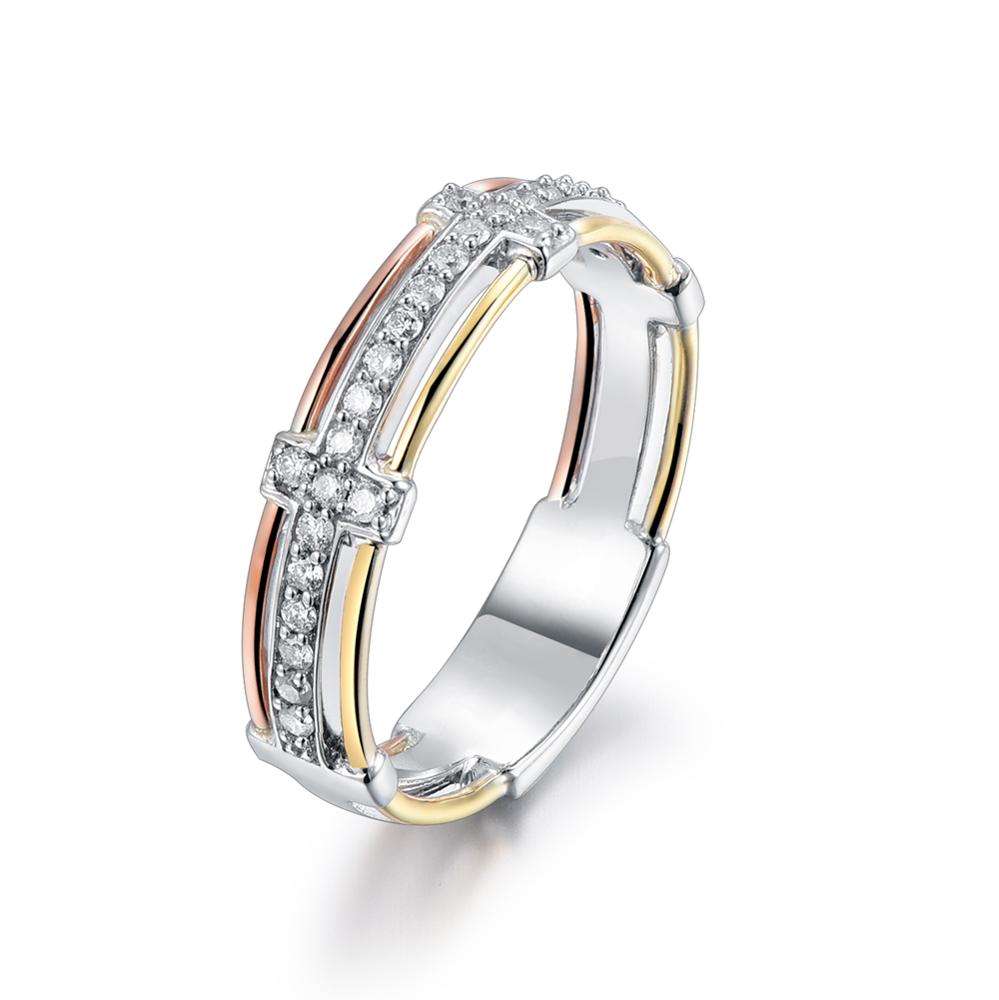 18K White gold/Yellow gold/Rose gold