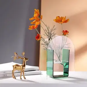 Acryl vasen Home Office mit Kristall vasen farbige Glas vasen verziert