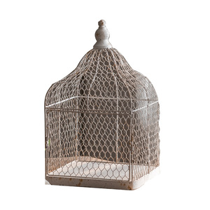 Porte-bougie en forme de cage à oiseaux en fer, décoration de maison, ornement de Noël - Product Image 5