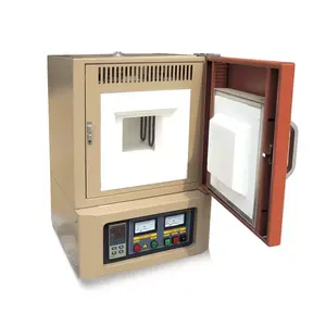 Hoge Kwaliteit Pid Temperatuur Automatische Regeling 1700 Graden Molybdeen Staaf Verwarming Box Moffeloven Met Keramische Vezel Kamer