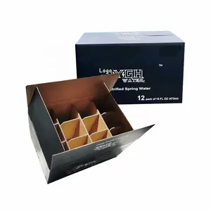 OEM ניתן למיחזור 12 חבילות קופסאות קופסאות קרטון מותאמות אישית עבור משקאות