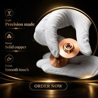 Nouvelle buse de machine de découpe laser à fibre, accessoires de tête de buse en cuivre monocouche et double couche