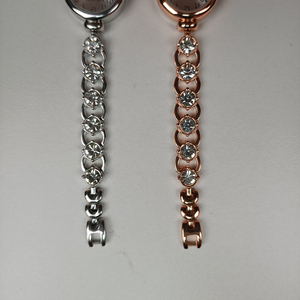 Conjunto de relojes de lujo para mujer, pulsera de cristal, pendientes, collar, reloj de pulsera informal de cuarzo - Product Image 3