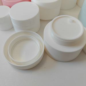 Bocaux en PP blanc givré de 50 g, bocaux cosmétiques, double paroi de haute qualité, vente en gros en vrac. Pot de crème pour les yeux, emballage cosmétique - Product Image 6