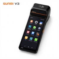 Terminal de point de vente mobile SUNMI V3 Android 13 avec écran tactile et imprimante intégrée pour le commerce de détail