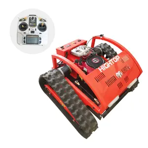 Rubber Crawler Robot Gasoline Self Propelled Garden Remote Control Lawn Mower For Sale