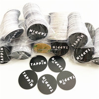 RFID Mini Tag Plexiglas Soft Epoxy PVC Coin Card NGT213 QR Code Autocollant Adhésif pour Business Restaurant Acrylique Tag Factory