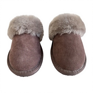 Pantofole <span class=keywords><strong>da</strong></span> <span class=keywords><strong>Donna</strong></span> Personalizzabili in Pelle di Pecora con Tomaia e Fodera Interamente in Pelle di Pecora, Ultra Morbide e Calde, con Tallone Chiuso, per Interni - Product Image 3