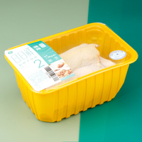 Boîte de poulet rôti en plastique jetable de haute qualité/emballage de canard rôti/boîte à emporter portable de qualité alimentaire