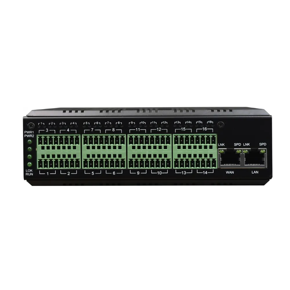 MQTT Gateway 16 נמל סידורי RS485 RS232 RS422 כדי Ethernet TCP-IP ממיר תעשייתי שרת התקנים סידוריים עם SNMP