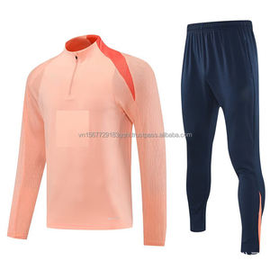Vêtements d'entraînement de football, maillot de football à manches longues avec fermeture éclair, automne-hiver, adulte, vêtements d'entraînement avant le match, ensemble de vêtements à séchage rapide - Product Image 6