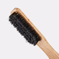 Brosse d'escalade portable et durable avec logo personnalisé OEM, en bois de bambou et pinceau à poudre