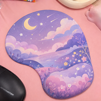 Tapis de souris ergonomique personnalisé avec repose-poignet pour ordinateur, impression par sublimation personnalisée, logo photo, base en caoutchouc