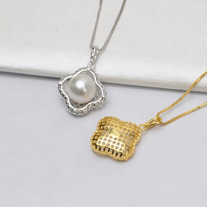 Pendentif Baotou en argent S925 avec fond carré pour femmes, 9-10 perles, accessoires de bricolage, pendentifs et breloques raffinés - Product Image 3