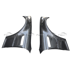 Carbon Fiber Front Side Bumper Fender Air Intake Vent <b>Splitter</b> Carbon Black Vacuum Molding for BMW E46 M3 1998-2003 Auto Tuning - Product Image 1