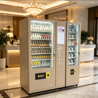 Distributeur automatique mural de snacks et de boissons, petit appareil en libre-service pour les espaces intérieurs restreints