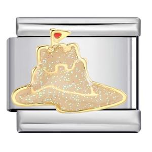 Italian Modular Stainless Steel <b>Bracelet</b> With Ocean Beach Theme <b>Charms</b> Unisex Jewelry DIY Fashion <b>Beads</b> - Product Image 4