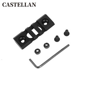 Soporte de aluminio de riel hueco <span class=keywords><strong>Keymod</strong></span> para deportes al aire libre con hebilla de correa QD de liberación rápida, soporte de accesorio de caza de 3 ranuras - Product Image 6