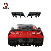 KETAI Style Pare-chocs de voiture Brillant Noir Lèvre de diffuseur arrière de haute qualité pour Corvette C7 2014-2019