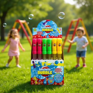 Varita de burbujas Bacchetta, 24 piezas, juguetes de burbujas coloridos para niños, diversión garantizada. - Product Image 1