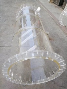 Tube d'essai en acrylique personnalisé pour instruments d'analyse, à bride expérimentale - Product Image 2