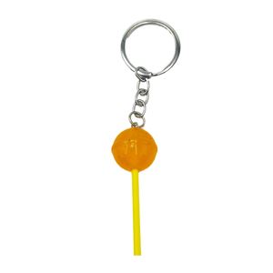 Mini porte-clés en résine 3D colorée en forme de sucette, joli porte-clés alimentaire simulé pour hommes et femmes, pendentifs de sac à main, cadeau - Product Image 5