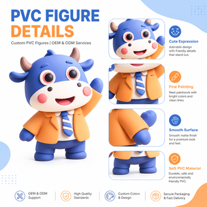 ผลิตฟิกเกอร์ไวนิล PVC 3 มิติ ตามสั่ง ออกแบบตัวละครอนิเมะ ของเล่นศิลปะการ์ตูน ตุ๊กตาซิลิโคนน่ารัก - Product Image 3