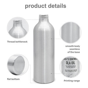 <span class=keywords><strong>Bouteille</strong></span> en aluminium personnalisée vide de 60 ml, 100 ml, 120 ml pour bière, jus, cosmétiques, ou comme flacon pulvérisateur en métal de 250 ml - Product Image 4