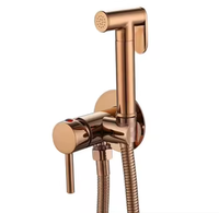 Robinet de douche mural moderne en laiton avec pulvérisateur portable, mélangeur eau chaude/froide, jet vertical, ensemble de robinets